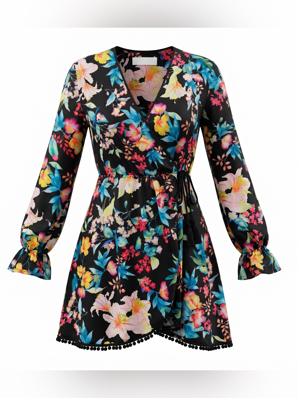 Perfect Vacation Tropical Floral Dress